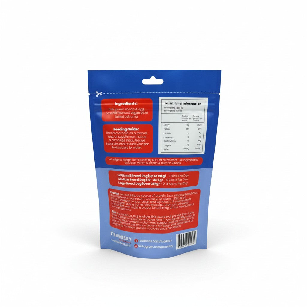 Fish & Prawn Sticks - Dental Sticks - 20 Pk