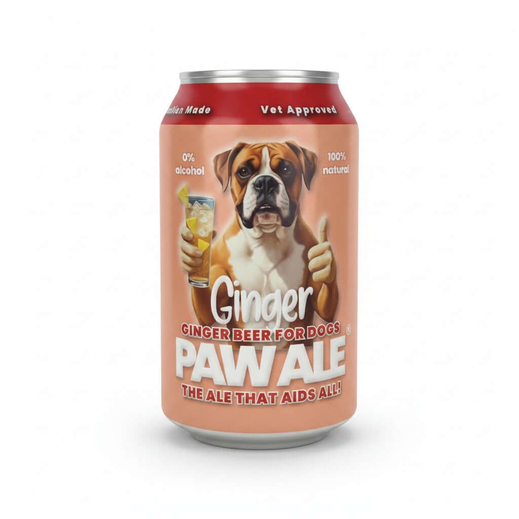 Ginger Paw Ale - Natural Dog Drink (355ml Can)