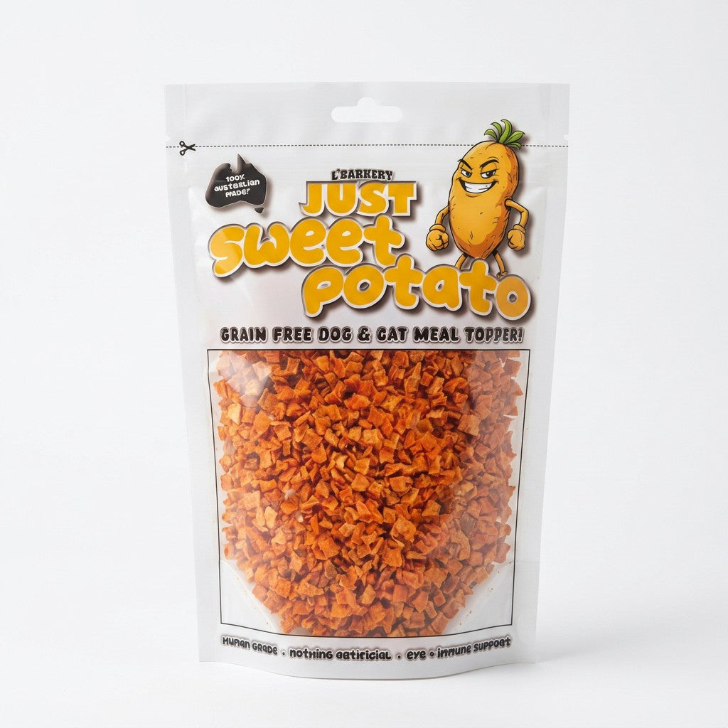 Just Sweet Potato – Grain-Free Dehydrated Meal Topper for Dogs & Cats