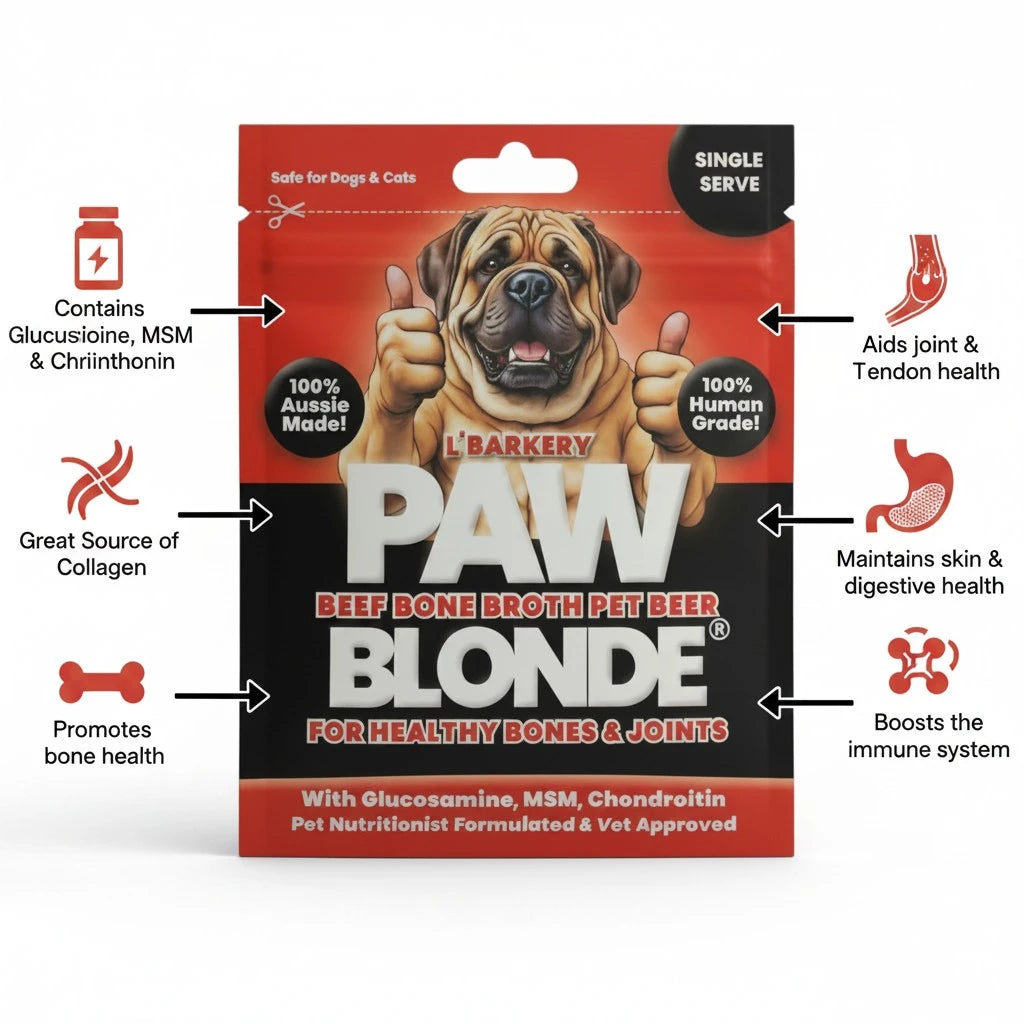 Paw Blonde Pet Beer - Natural Joint Supplement for Dogs & Cats