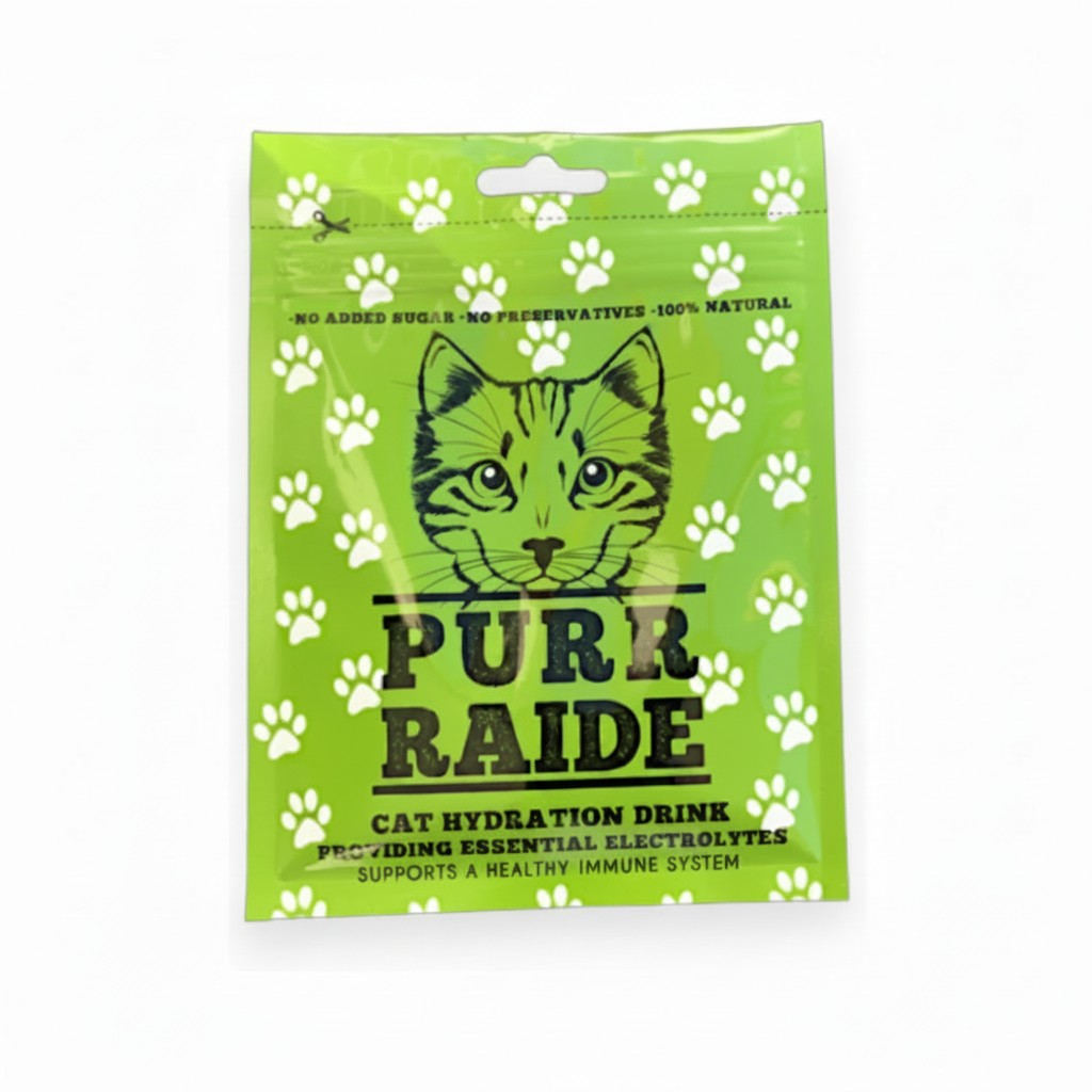 Purr-raide – Award-Winning Electrolyte Hydration Drink for Cats