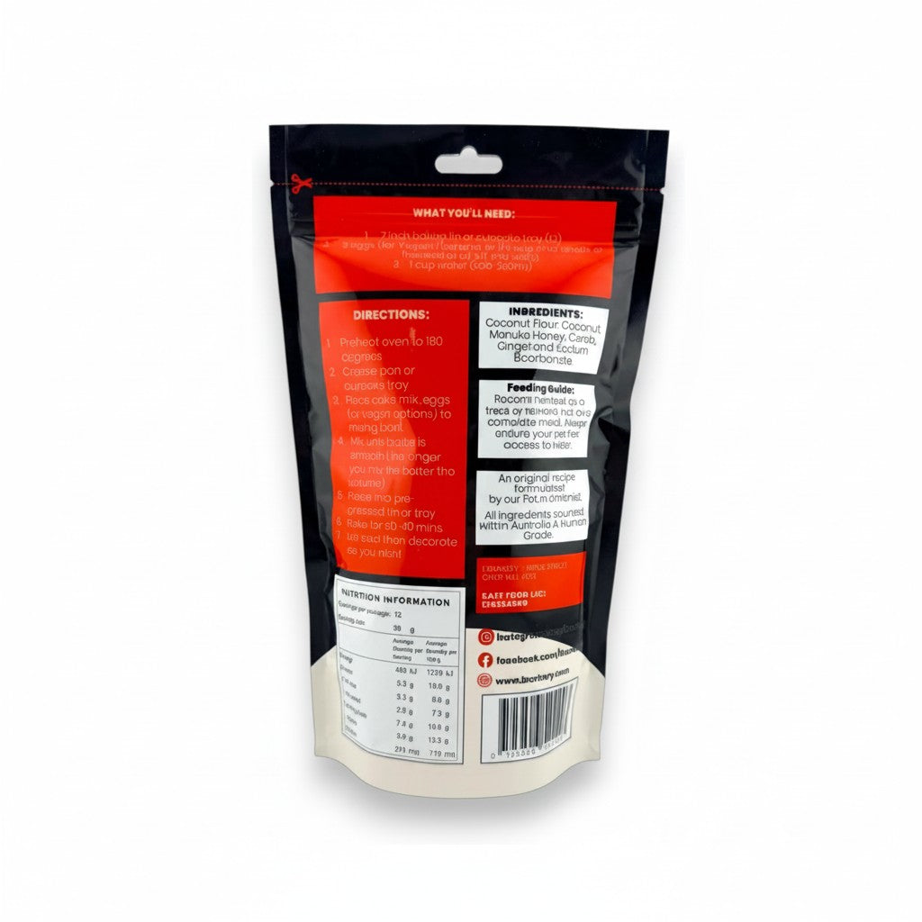 Pet-Safe Gingerbread Cake Mix for Dogs & Cats