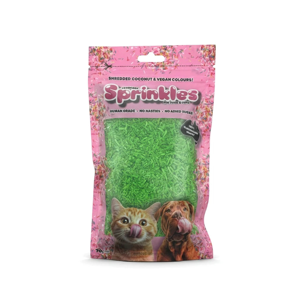 Pet-Safe Sprinkles for Dogs & Cats | Natural Coconut Treat Decoration