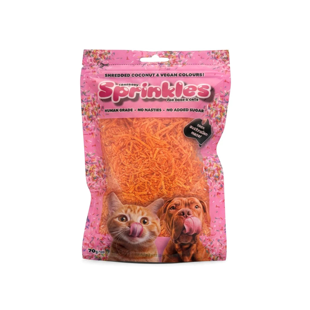 Pet-Safe Sprinkles for Dogs & Cats | Natural Coconut Treat Decoration